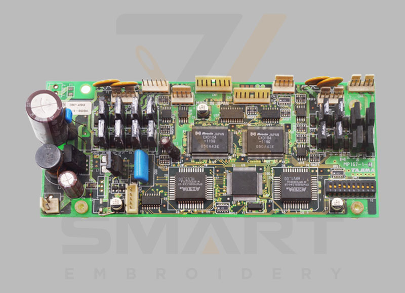 صفحه کارت MP 167-1 برای دستگاه گلدوزی تاجیما استفاده شده است