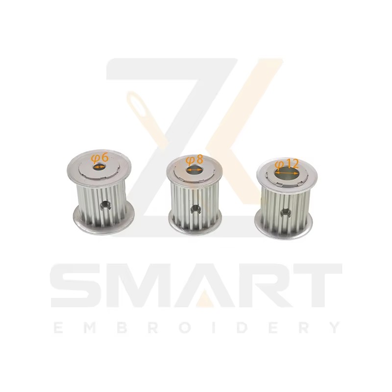 Tajima SWF China Embroidery Machine Parts Pulley S5M 16 دندان D05-S5M-D6-T16-W25-AF D05-S5M-D8-T16-W25-AF D05-S5M-D12-T16-W25