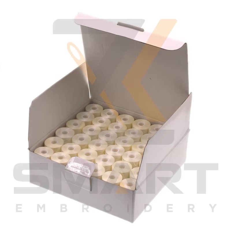 144 قطعه L اندازه سفید رنگ قبل از زخم Bobbins قطعات ماشین R06-75D/2W-L